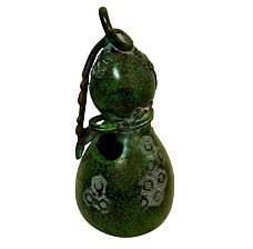 бронзовая японская ваза в виде тыквы горлянки, 1920-е гг.