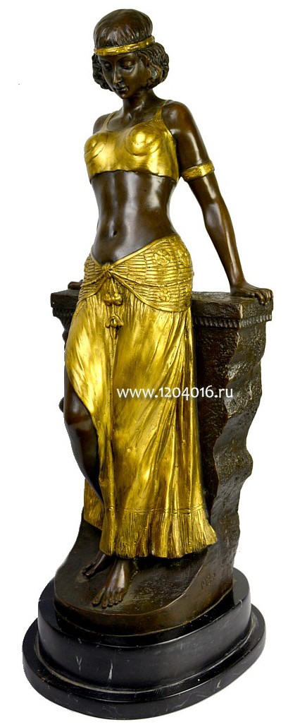 бронзовая скульптура артдеко Танцовщица Антик
