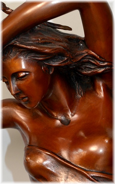 Нимфа ар-деко, бронзовая скульптура