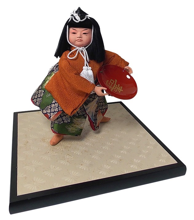 японская интерьерная страинная кукла Юный Самурай
