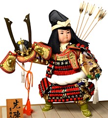 японская традиционная кукла САМУРАЙ
