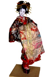 японская антикварная кукла Ойран, 1920-е гг.
