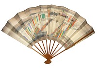 японский веер с авторским рисунком