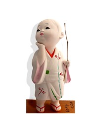 японская статуэтка Мальчик с прутиком. Японский интернет-магазин Интериа Японика
