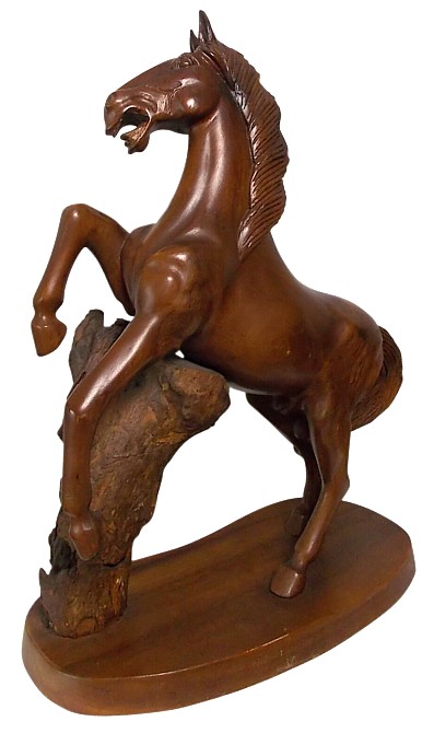 кабинетная скульптура Играющего Коня, Япония, 1920-е гг.