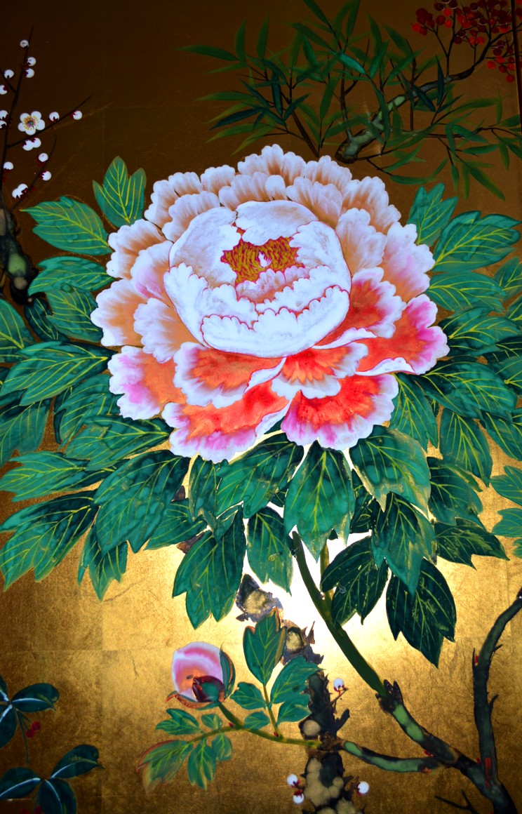 японский рисунок на ширме