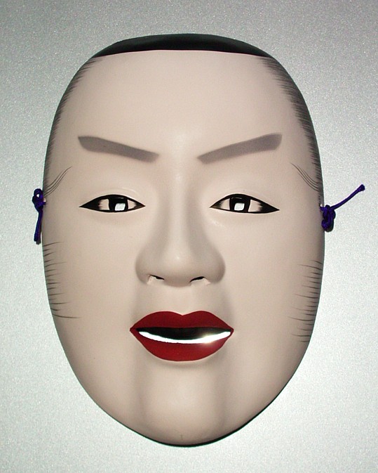 Чудзё, маска японского театра Но, керамика, 1930-е гг.
