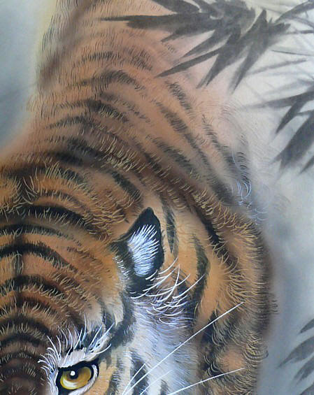тигр на охоте рисунки