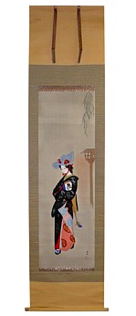 японский рисунок на свитке, 1900-е гг.