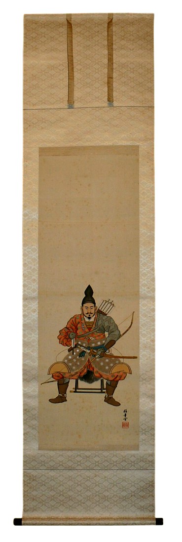 японский рисунок Сегун в полевой ставке, 1880-90-е гг.