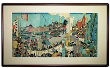 японская гравюра укие-э, эпоха Мэйдзи