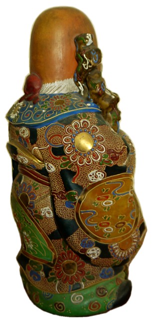 один из Семи Богов Счастья, японская антикварная фарфоровая фигура