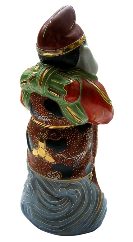Эбису, один из Семи Богов Счастья, японская фарфоровая статуэтка