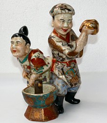 японская фарфоровая статуэтка Сацума, 1800-е гг.
