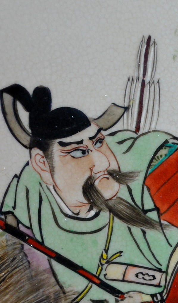 фрагмент рисунка на большом интерьерном блюде, Япония, эпоха Эдо