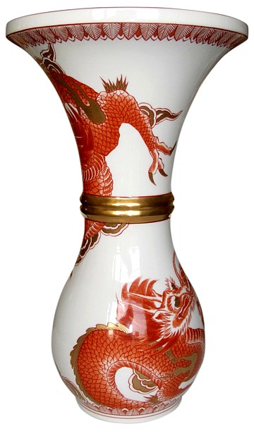 японская фарфоровая ваза Дракон, японский интернет-магазин Mega Japan