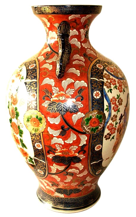 японская антикварная фарфоровая ваза Имари, 1820-е гг.