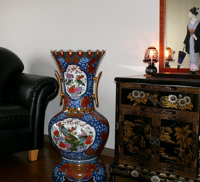 японская напольная  ваза Арита