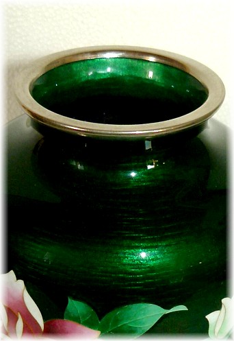 старинная японская ваза клуазоне АНДО, 1920-е гг., деталь
