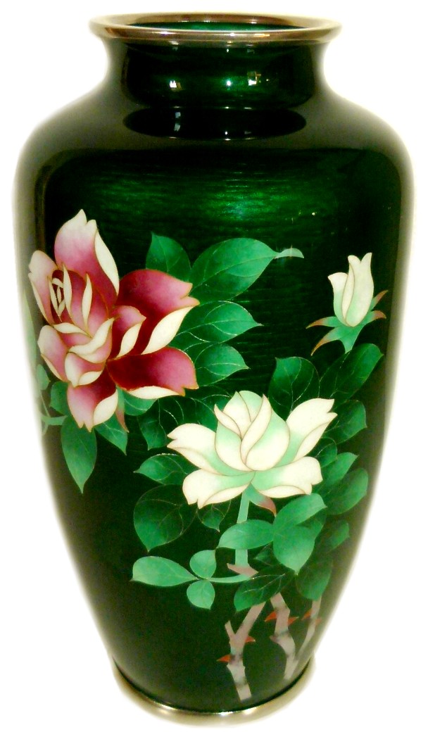 старинная японская ваза клуазоне АНДО, 1920-е гг.