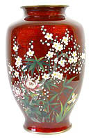 Японская ваза клуазоне