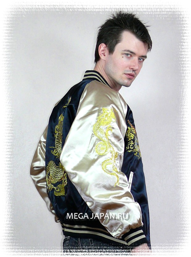 мужская одежда из Японии: куртка с вышивкой