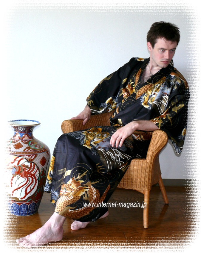 мужской халат- кимоно - оригинальный подарок мужчине