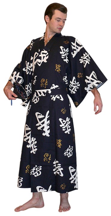 японская юката ( халат-кимоно)