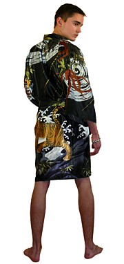 мужской японский халат-кимоно - стильная одежда для дома