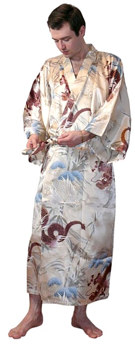 японское кимоно, шелк 100%