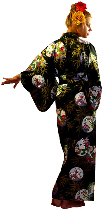 японское традиционное кимоно из хлопка - стильная одежда для дома