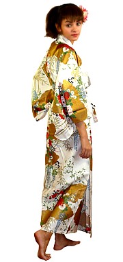 женский халат-кимоно из хлопка