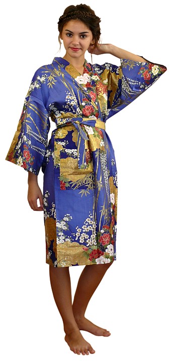 халатик кимоно, сделано в Японии, хлопок 100%