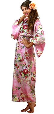 женский халат-кимоно, хлопок 100%, сделано в Японии