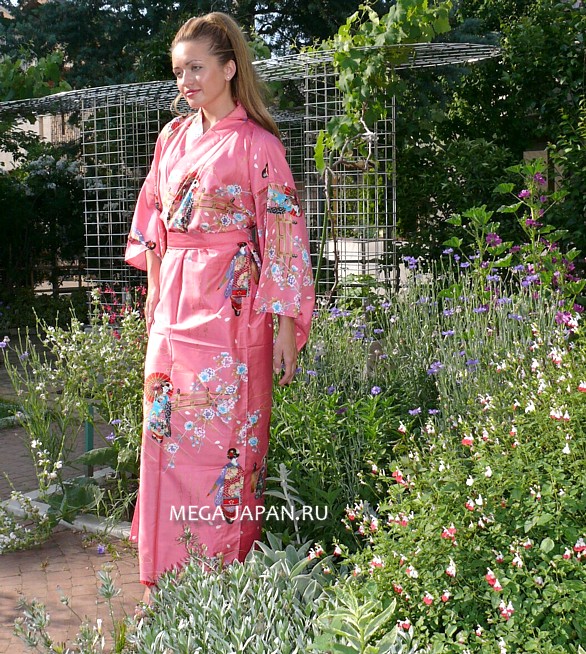 японское кимоно из хлопка - оригинальная одежда для дома