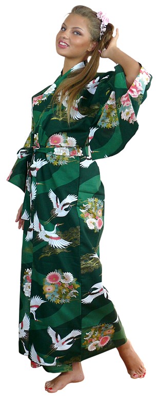 японское кимоно из хлопка - юката