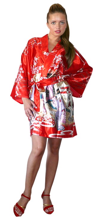 кимоо мини, халатик кимоно