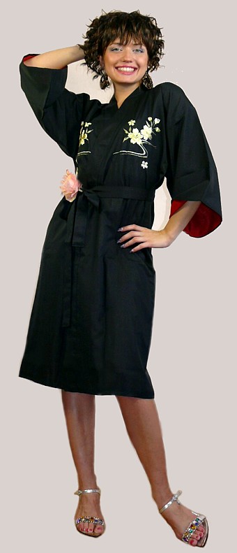 кимоно мини с вышивкой и подкладкой, сделано в Японии