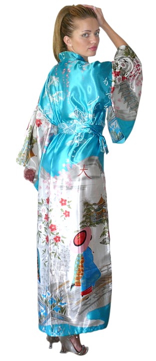 женский халат в японском стиле
