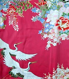японское кимоно, деталь рисунка ткни