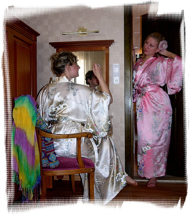 японское кимоно, шелк 100%