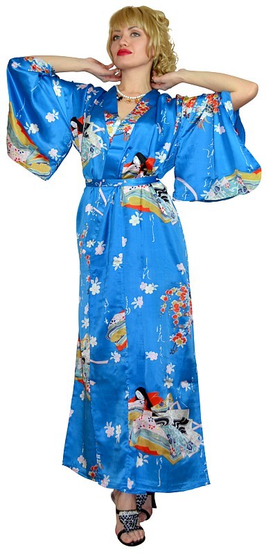 японское шелковое кимоно - эксклюзивный подарок женщине