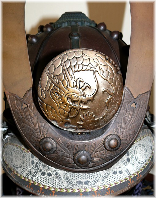 доспехи самурая эпохи Эдо, деталь шлема кабуто