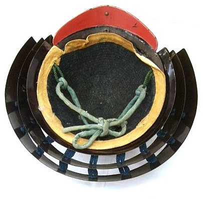 страинный самурайский шлем КАБУТО, сер. 18 в., эпоха Эдо