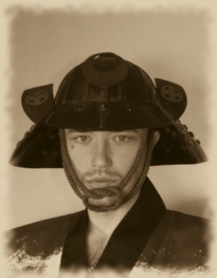 самурай, шлем КАБУТО, с гербом САЦУМА