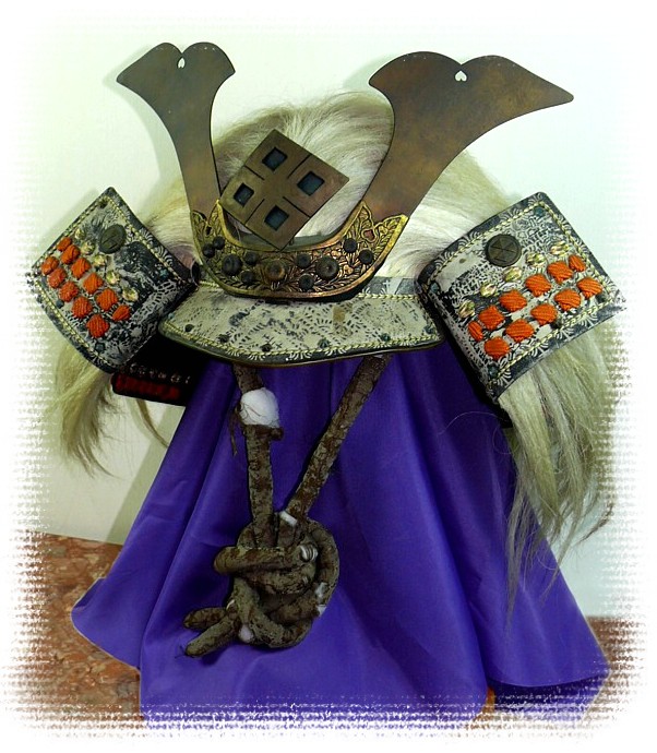  самурайский шлем КАБУТО с гербом князя ТАКЕДА