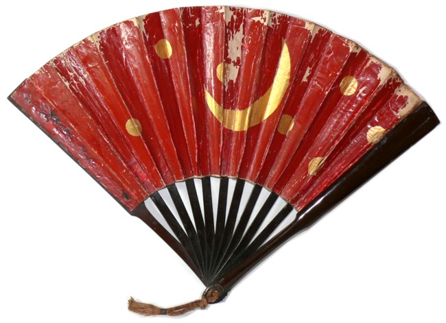 боевой самурайский веер тэссэн в форме гунсэн гата, 1800-ее гг.