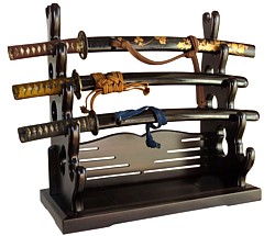 подставка для пяти самурайских мечей 