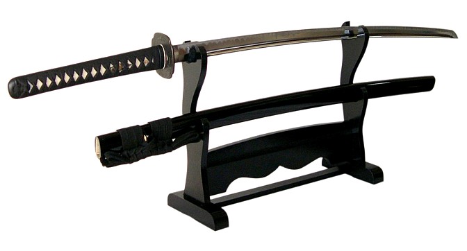 японский меч. подставка для катаны 