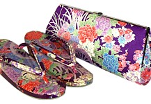 японская сумочка и обувь для кимоно